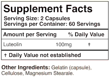 Luteolin supplement facts